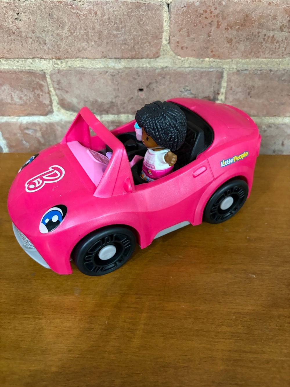 Little People Barbie Hot Pink Convertible Car with sounds and music